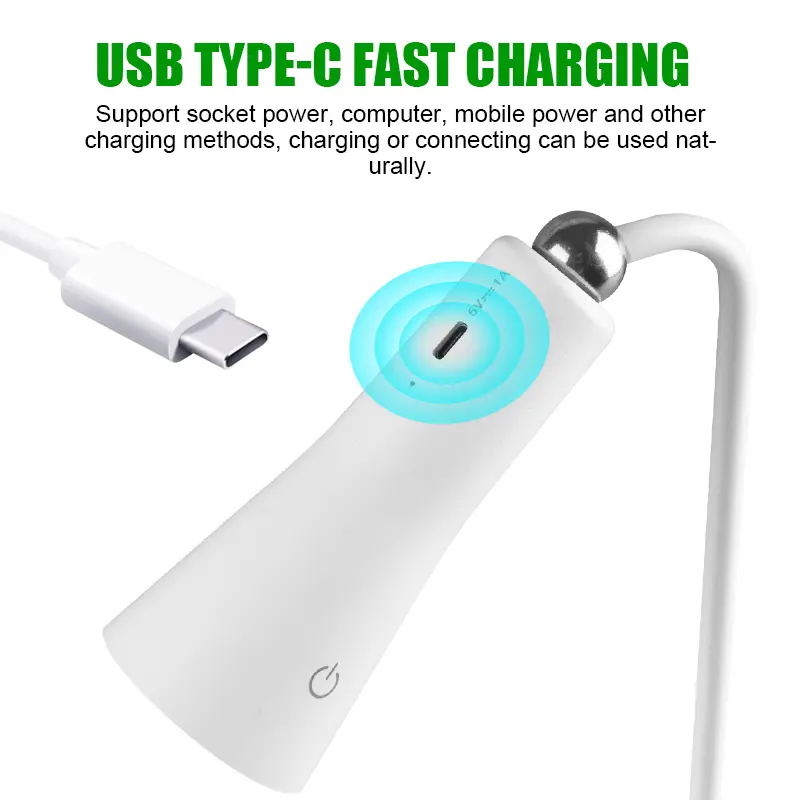 High grade multifunctional charging emergency flashlight desk lamp