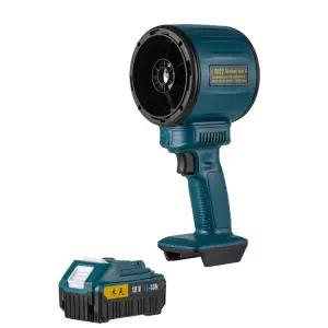 DualForce Pro Series: 12V Turbo Blower & Multi-Mode LED Work Light , 1000W Cordless Outdoor Power Tool