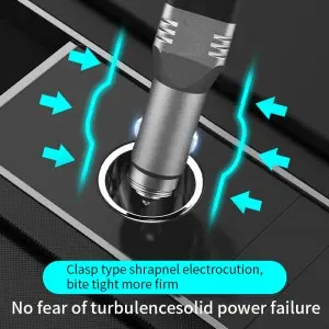 Three in one portable rechargeable LED car safety hammer emergency light
