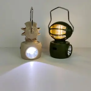 Portable Emergency Tent Hiking Charging Flashlight Hook Camping Light