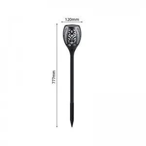 Outdoor waterproof holiday flame courtyard garden solar lamp