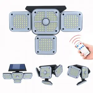 Outdoor remote control waterproof automatic induction solar lamp