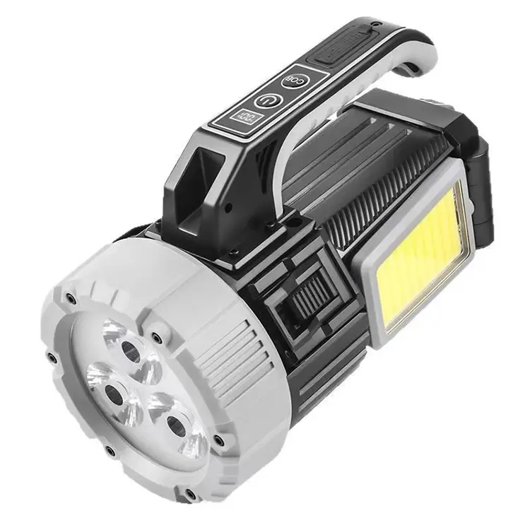 Camping Lantern with 2000LM Front Light & 1000LM Side Light – Dual Switches, 15H Runtime & IP65 Rating