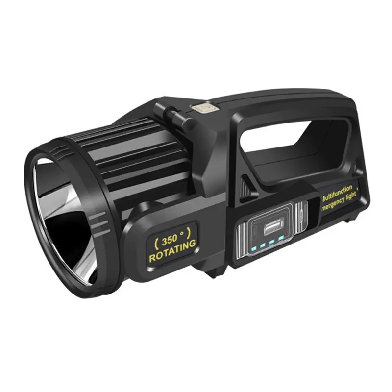Emergency Hand Lamp LED Rechargeable Solar Cob Searchlight Flashlight